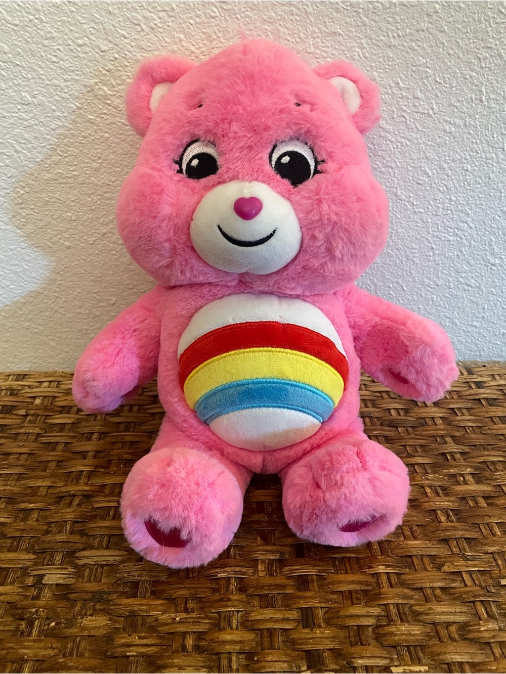 Cheer Bear Care Bear stuffed animal, 14”